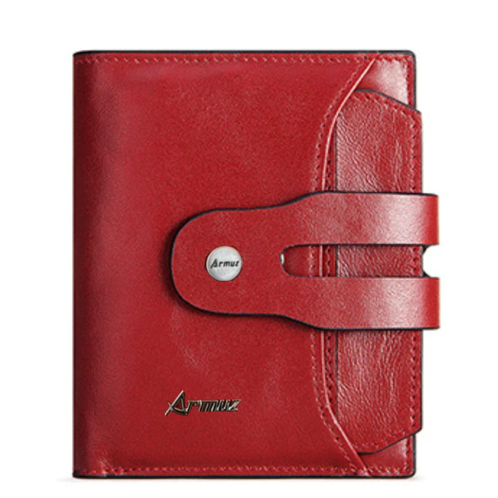 Billetera De Cuero Vacuno BP932 Rojo