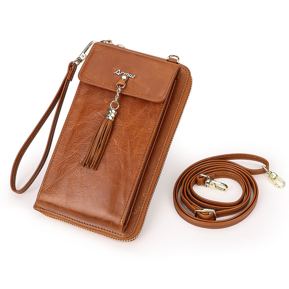 Bandolera De Cuero Vacuno DG1012 Camel