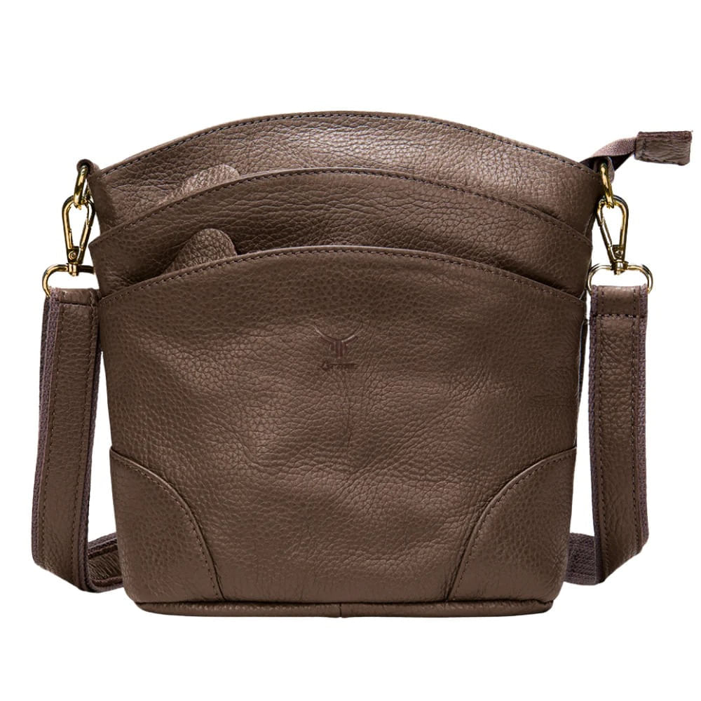 Cartera De Cuero Vacuno 8363 Café