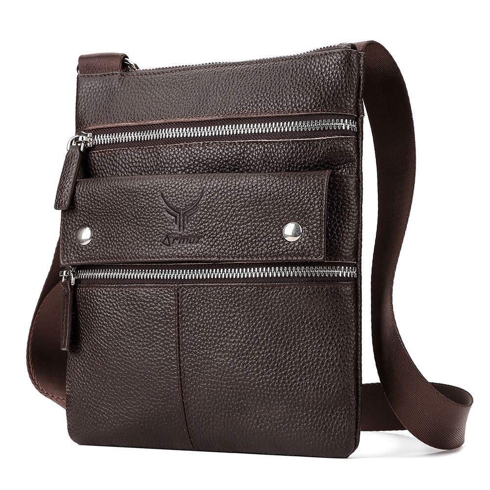 Morral De Cuero Vacuno MH547 CAFE