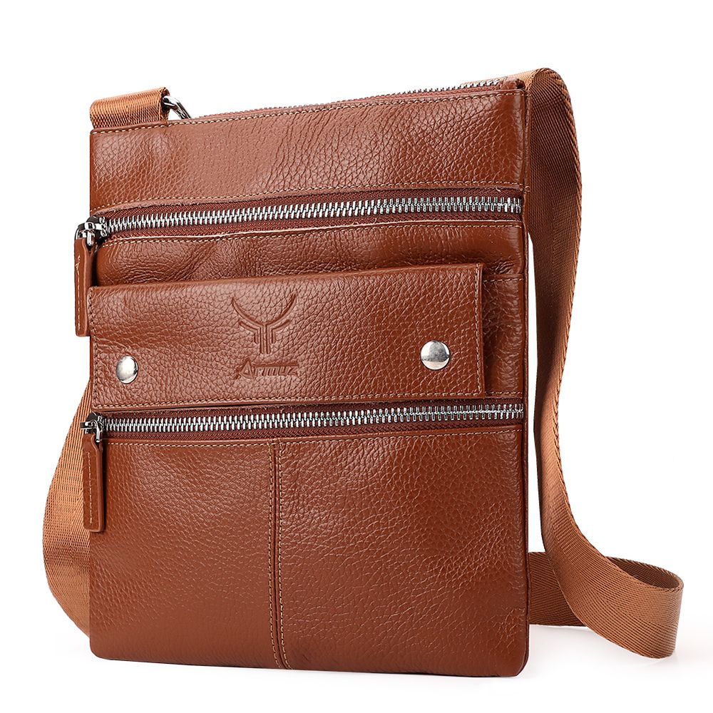 Morral De Cuero Vacuno MH547 MARRÓN