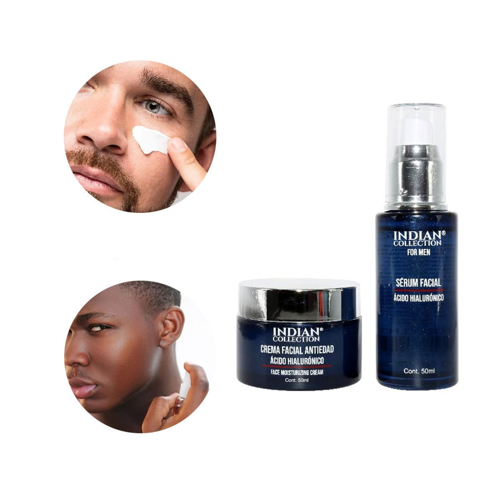 Crema Facial Anti-Edad + Serum Facial AH Indian Collection For Men |  Oechsle - Oechsle