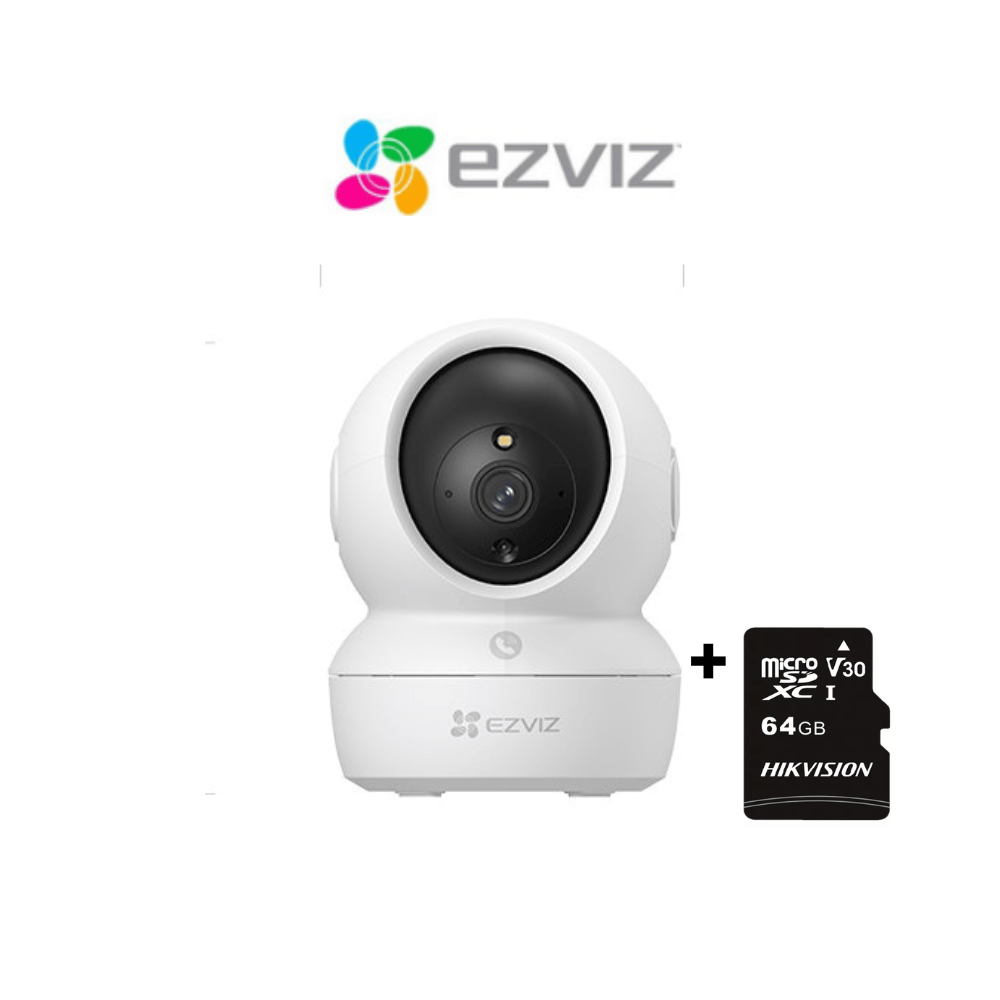 Cámara Inalámbrica Wifi 360º H6C-PRO-2MP Full Hd MicroSD 64GB- Ezviz
