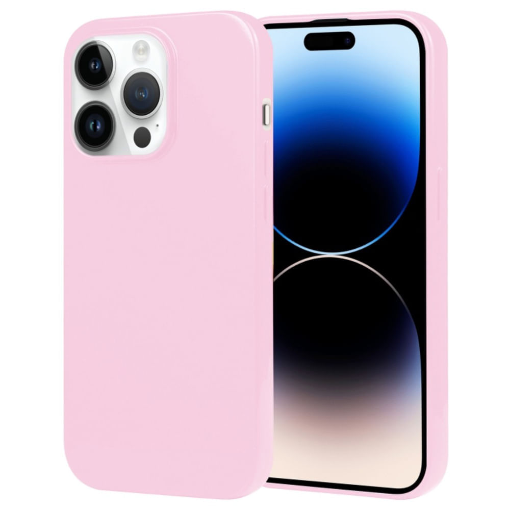 Funda para Xiaomi Mi Note 8 Pro Jelly Pearl Rosa Antishock Resistente ante Caídas y Golpes