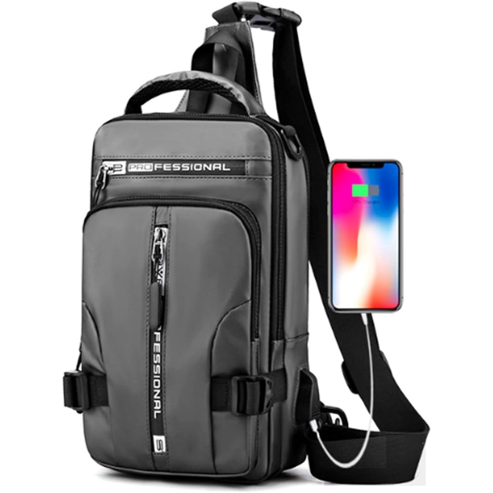 Morral Impermiable Multiuso 3 En 1 Professional Plomo