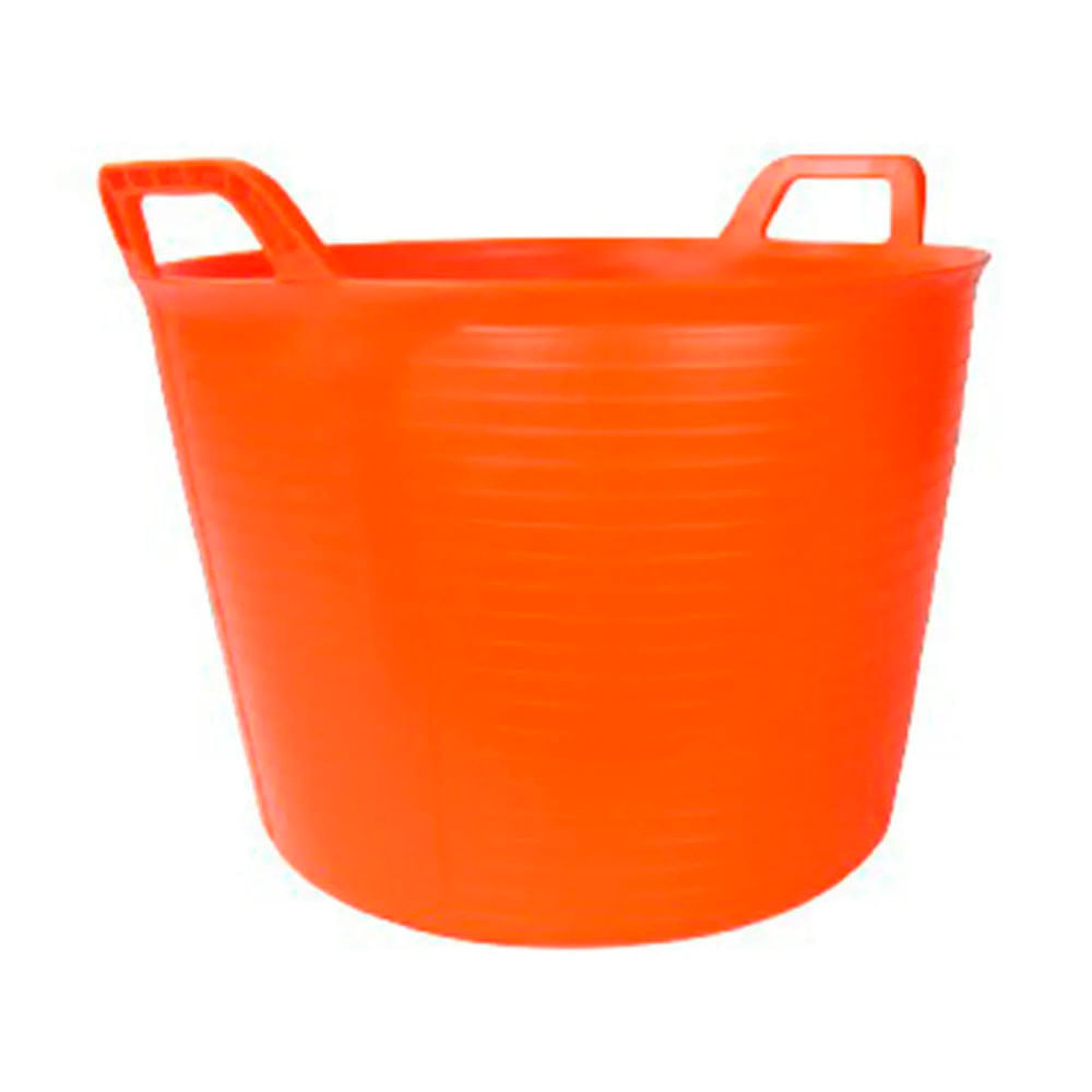 Balde de Plástico Naranja 40 Litros Rubí FLEXTUB