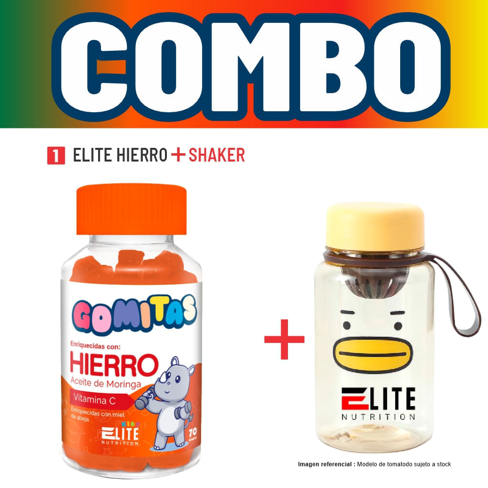 Gomitas Para Niños Elite Nutrition Kids Elite Hierro Shaker