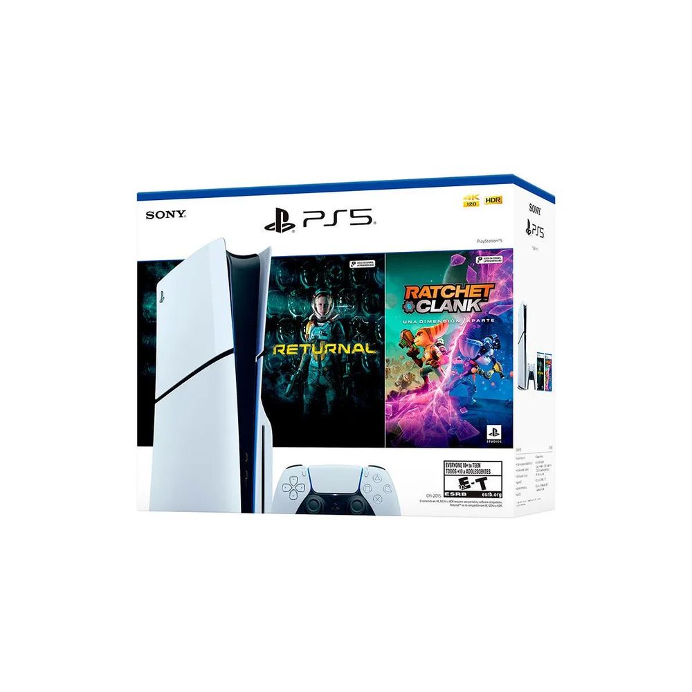 Consola PlayStation 5 Slim Lectora + Juegos físicos Returnal & Ratchet and Clank