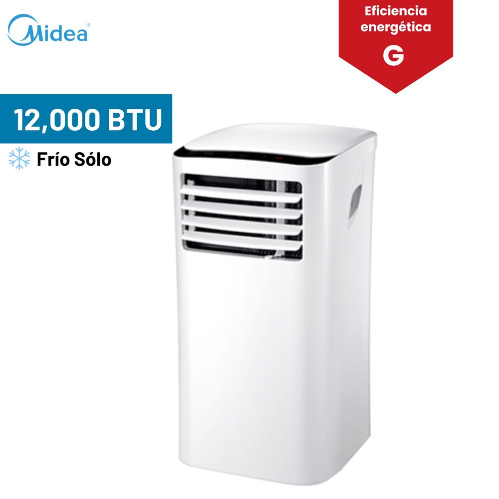 AIRE ACONDICIONADO PORTÁTIL MIDEA 12,000 BTU ON/OFF