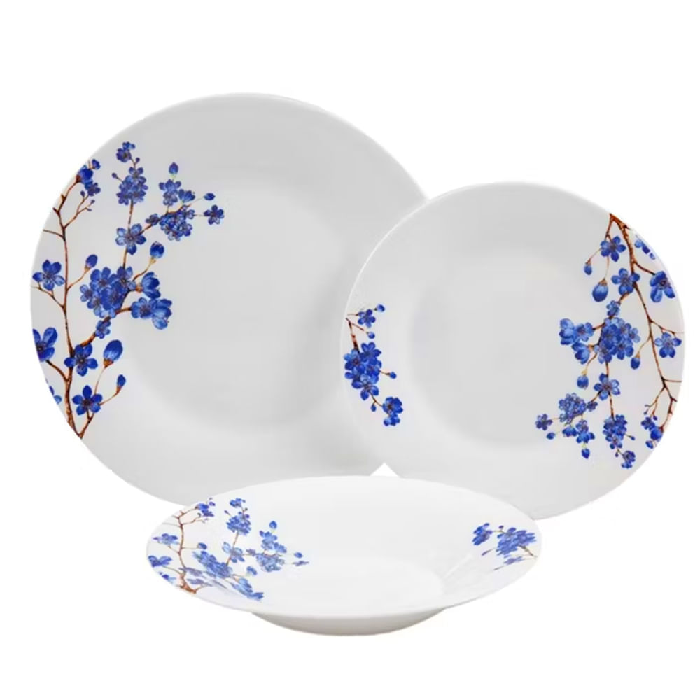 Set De Platos Behome Azulea X 18