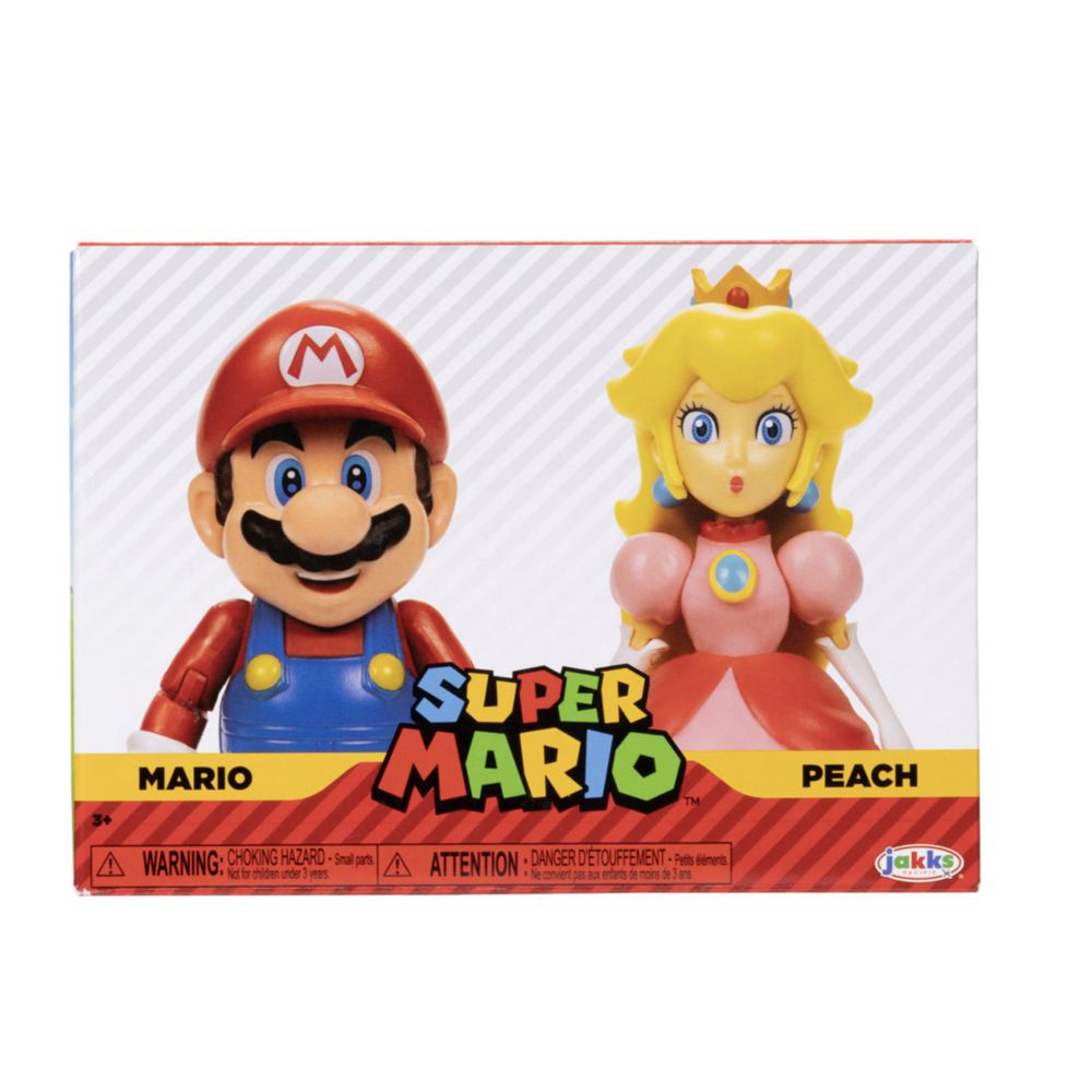 Pack De 2 Figuras Nintendo Mario & Peach | Oechsle.pe - Oechsle