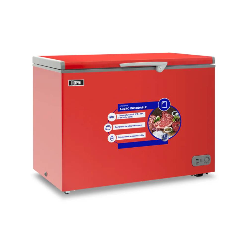 Congelador 340L Con Tina De Acero Inoxidable Tfi-3400Wh