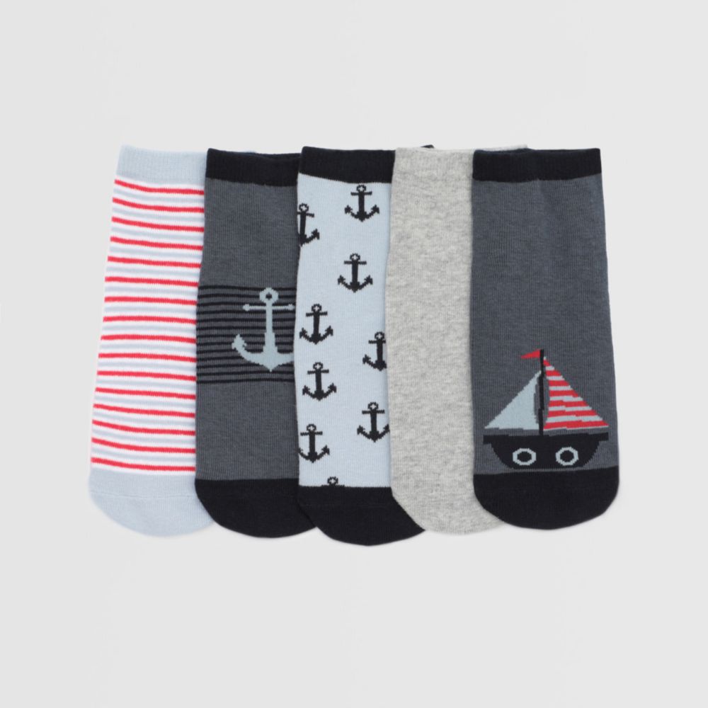 Medias Tobilleras Pack X5 Para Niño Circus