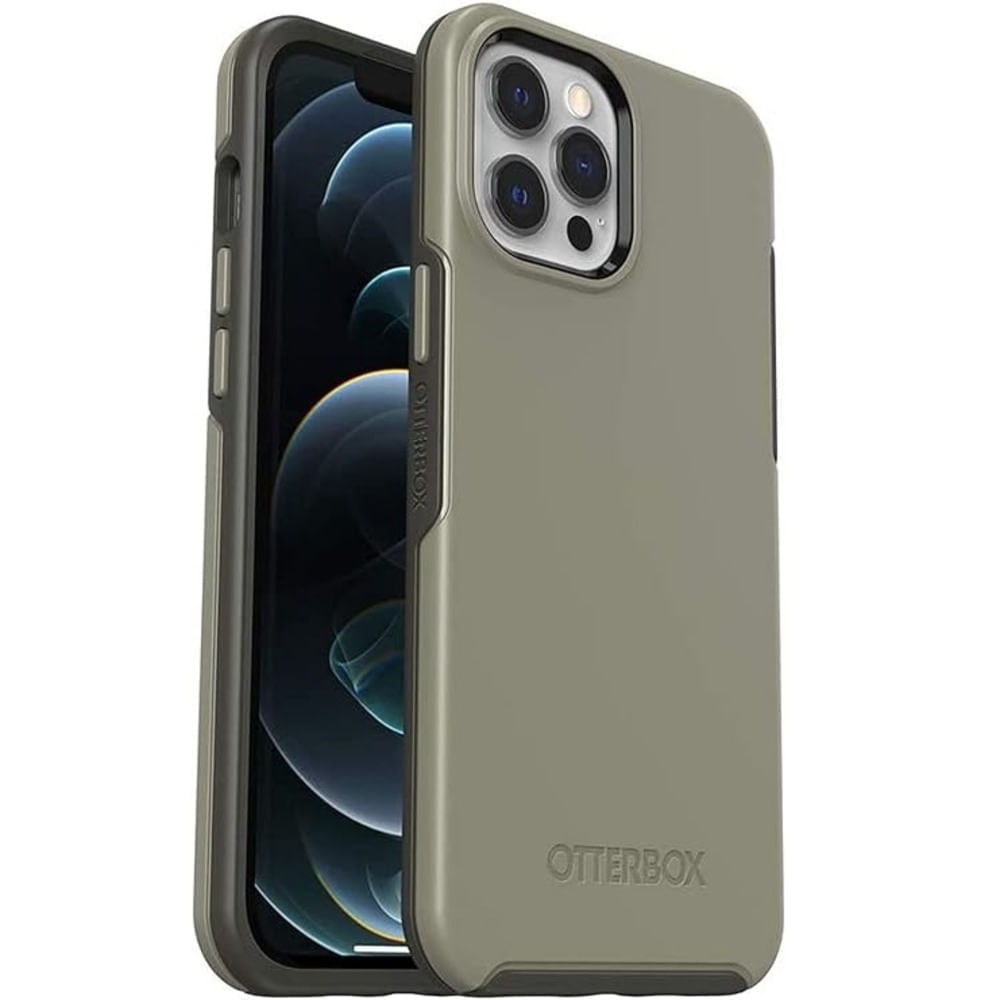 Funda Case para iPhone 12 Otterbox Symmetry Gris Antishock Resistente ante Caídas y Golpes
