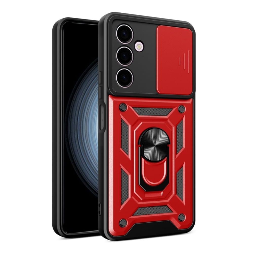 Funda Case para Samsung A24 con protector de camara Rojo Resistente ante Caídas y Golpes