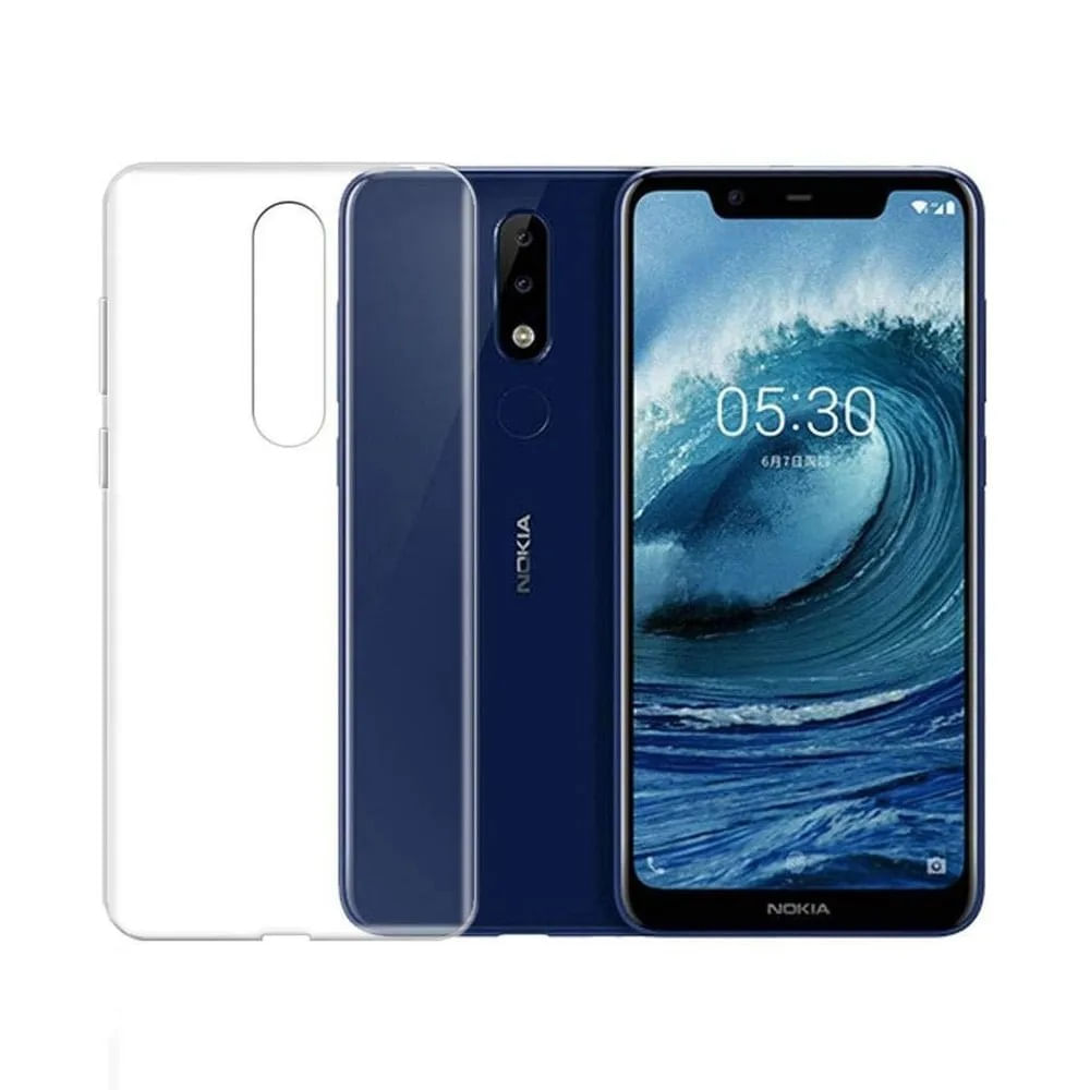 Funda para Nokia 5.1 Plus TPU 100% Antishock Transparente Resistente ante Caídas y Golpes