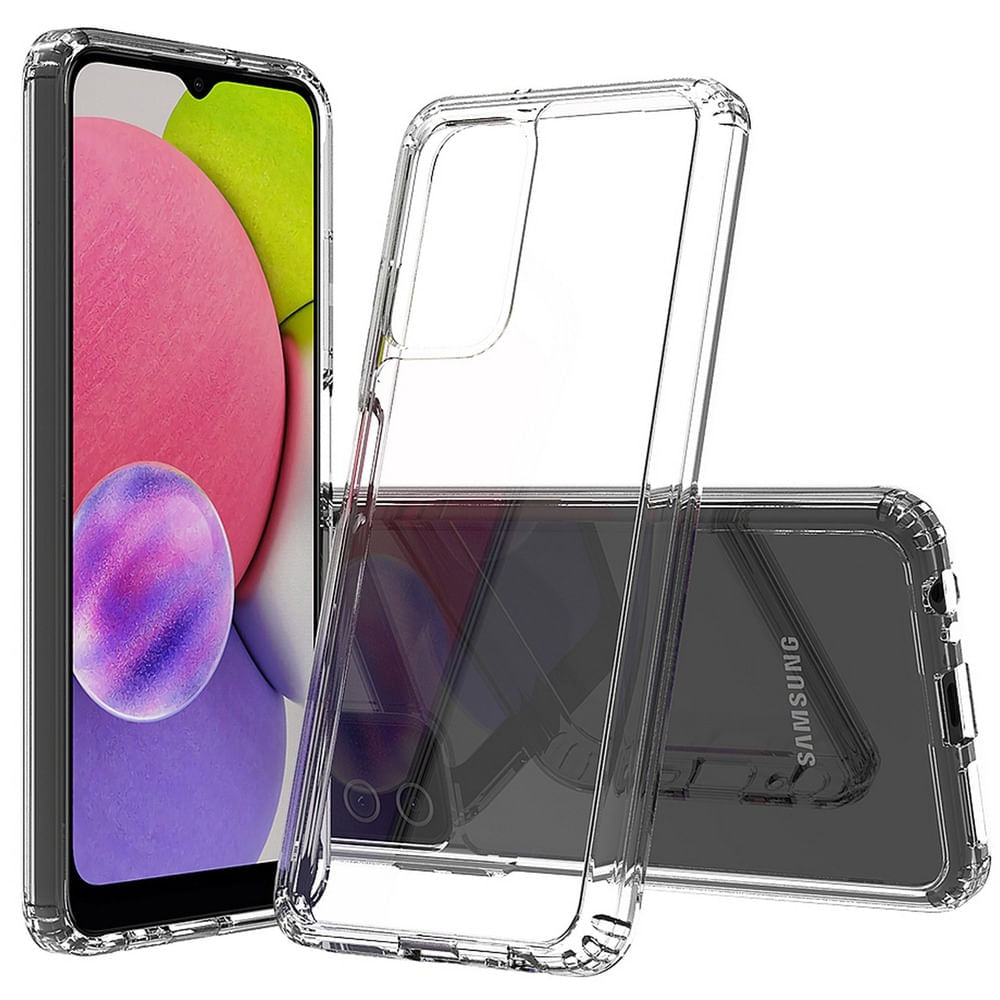 Funda para Samsung A03S TPU 100% Antishock Transparente Resistente ante Caídas y Golpes