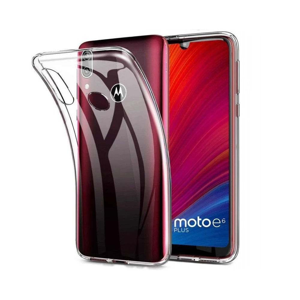 Funda Case para Motorola Moto E6 Plus TPU 100% Antishock Transparente Resistente a Caídas y Golpes