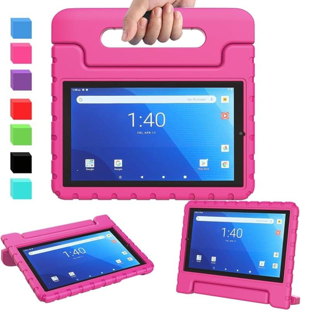 Funda para Samsung Tab A7 10.4" - T505 - T500 de Maleta Goma Fucsia Resistente