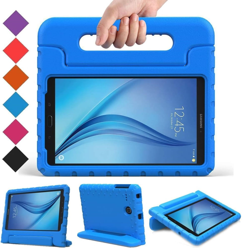Funda para Samsung Tab A8 10.5" - X200 de Maleta Goma Azul Resistente