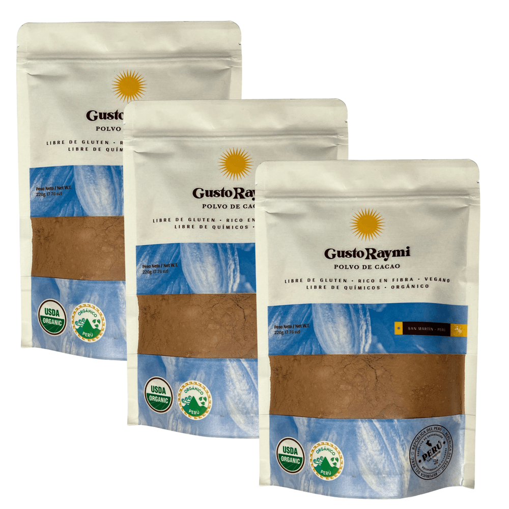 Pack cacao en polvo Gusto Raymi 220 gramos