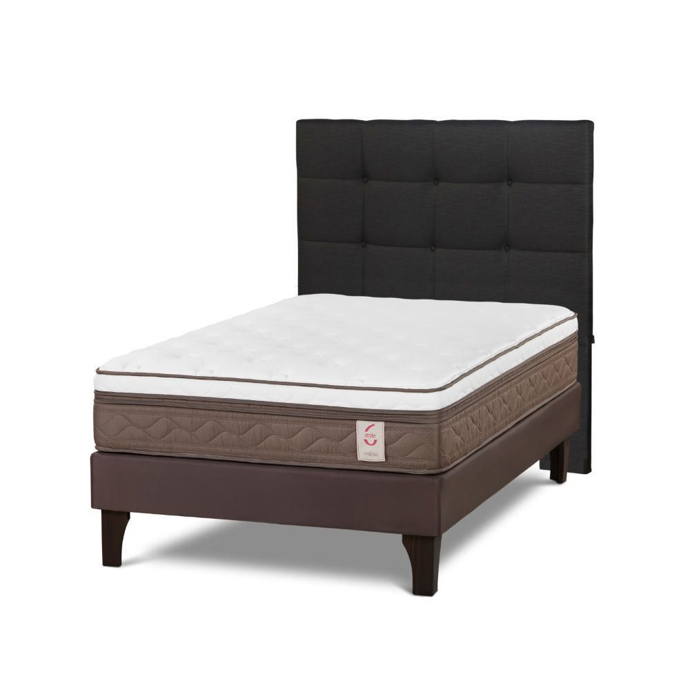 Dormitorio Europeo New Style 6 1.5 Plazas Issey Grafito