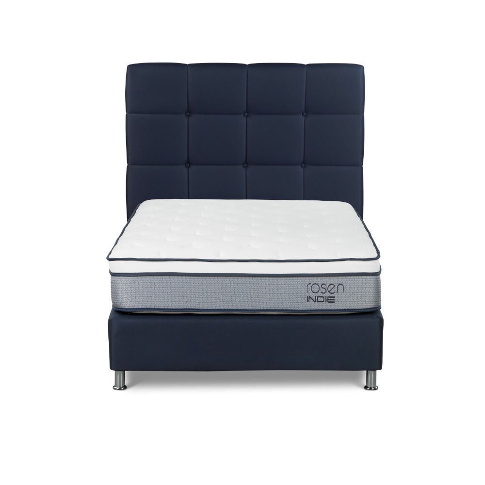 Dormitorio Americano Indie 1.5 Plazas + Respaldo Issey Azul | Oechsle ...