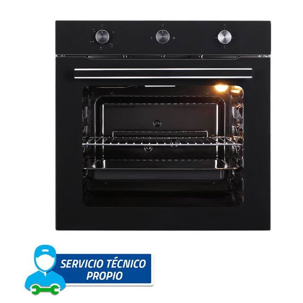 Horno Empotrable Manual a Gas de 75 Litros Indurama HEI-75NGP Negro