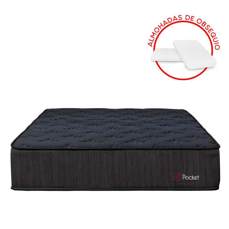 Colchón Forli Pocket Negro 2 Plazas