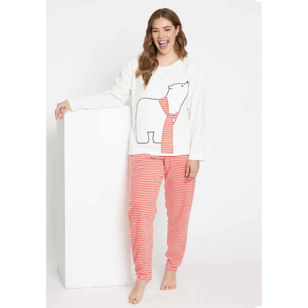 Abc Pijama Polar Para Mujer Pijama Mujer Intime Pijama Terciopelo