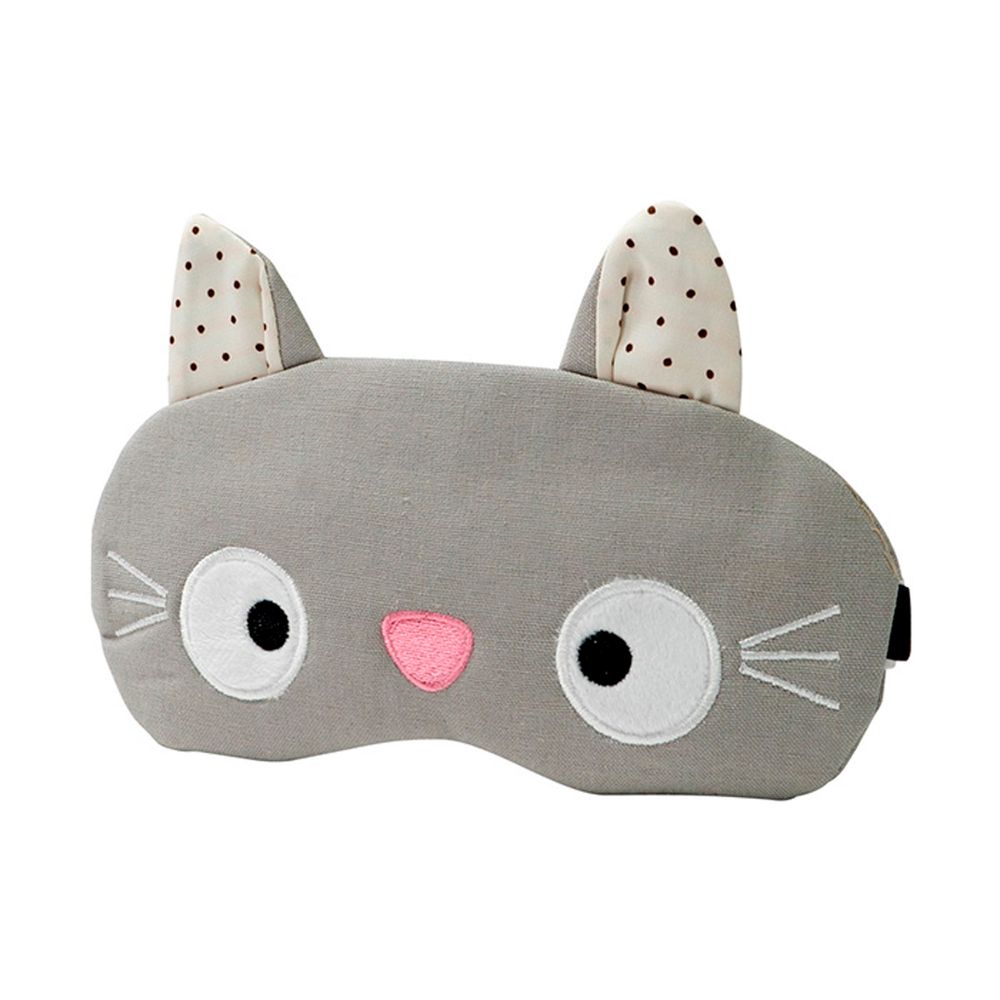 Antifaz Para Dormir Miniso Gris Gatito Oechsle Pe Oechsle