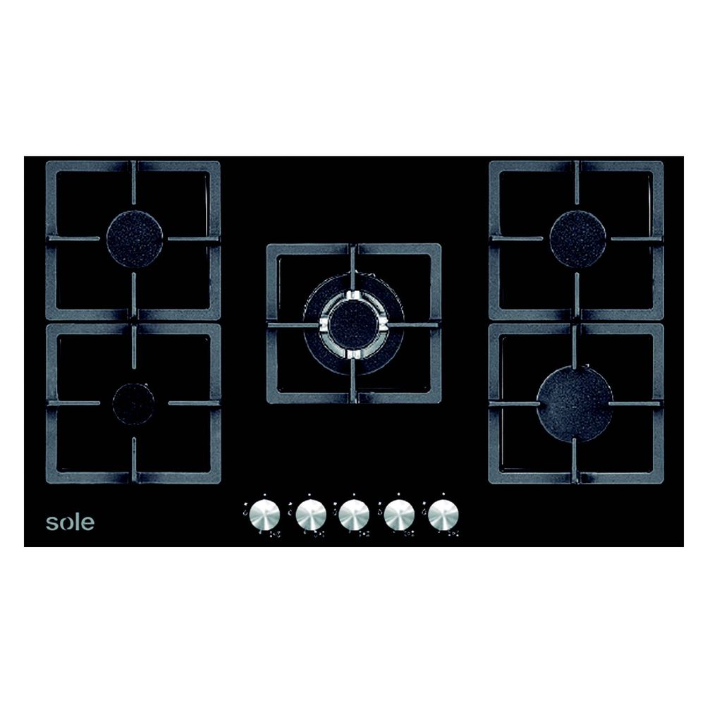 Cocina A Gas Sole Empotrable 5 Quemadores Solco041