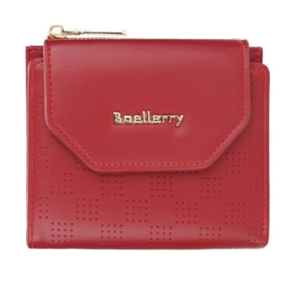 Billetera De Cuero Vegano 2357 Roja