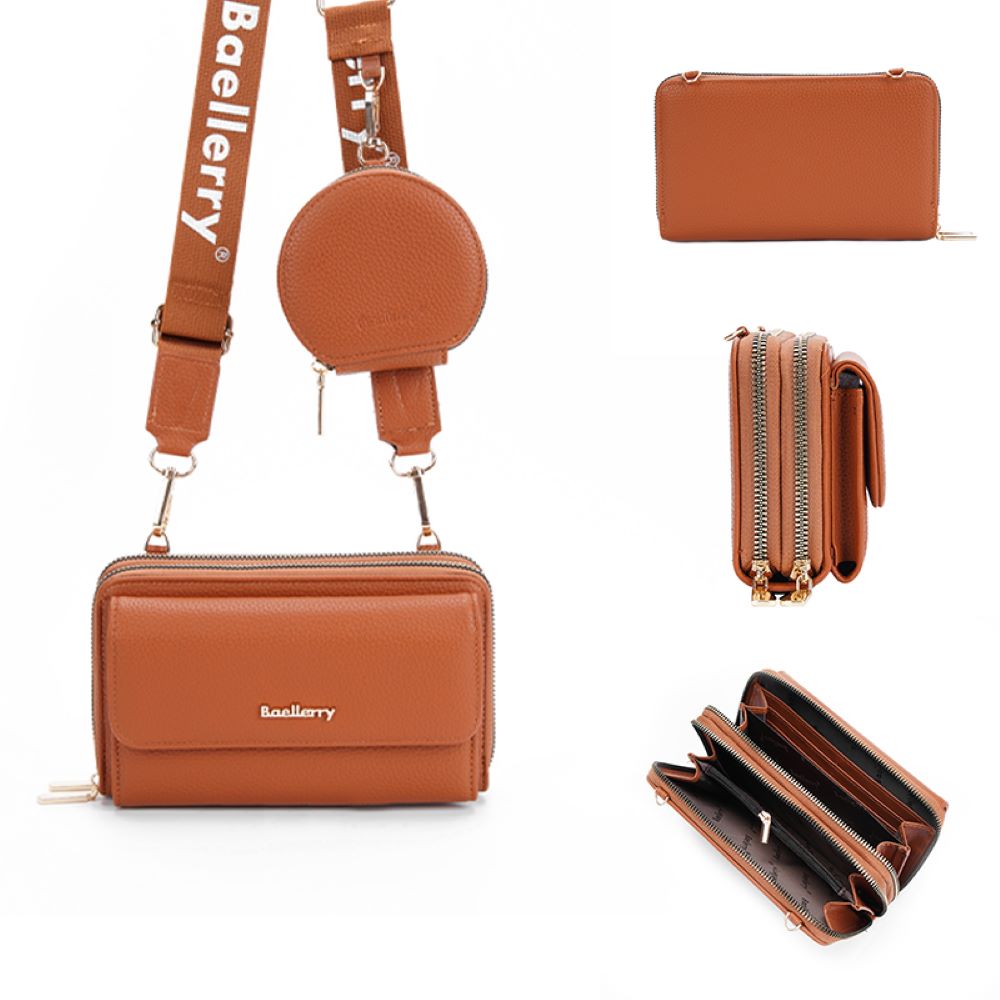 Bandolera De Cuero Vegano 1897 Marrón