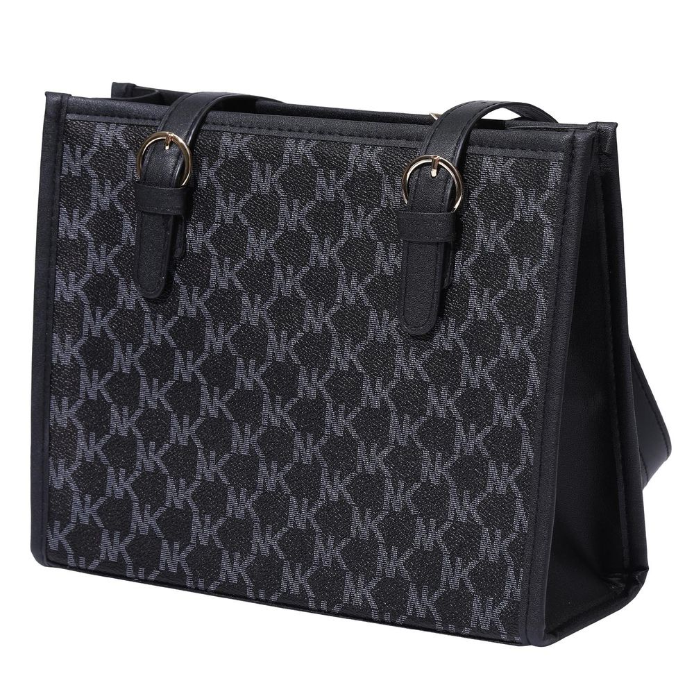 Bolso De Mano Cartera Casual Gran Capacidad Trabajo Evento Modelo Lujo - Negro