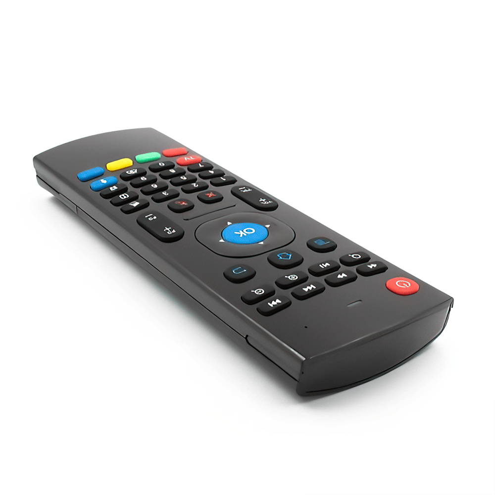 Air Mouse Con Mini Teclado Inalámbrico Y Control De Voz Ir