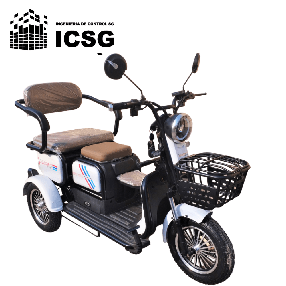 Trimoto Eléctrica con Asientos plegables y cajuela