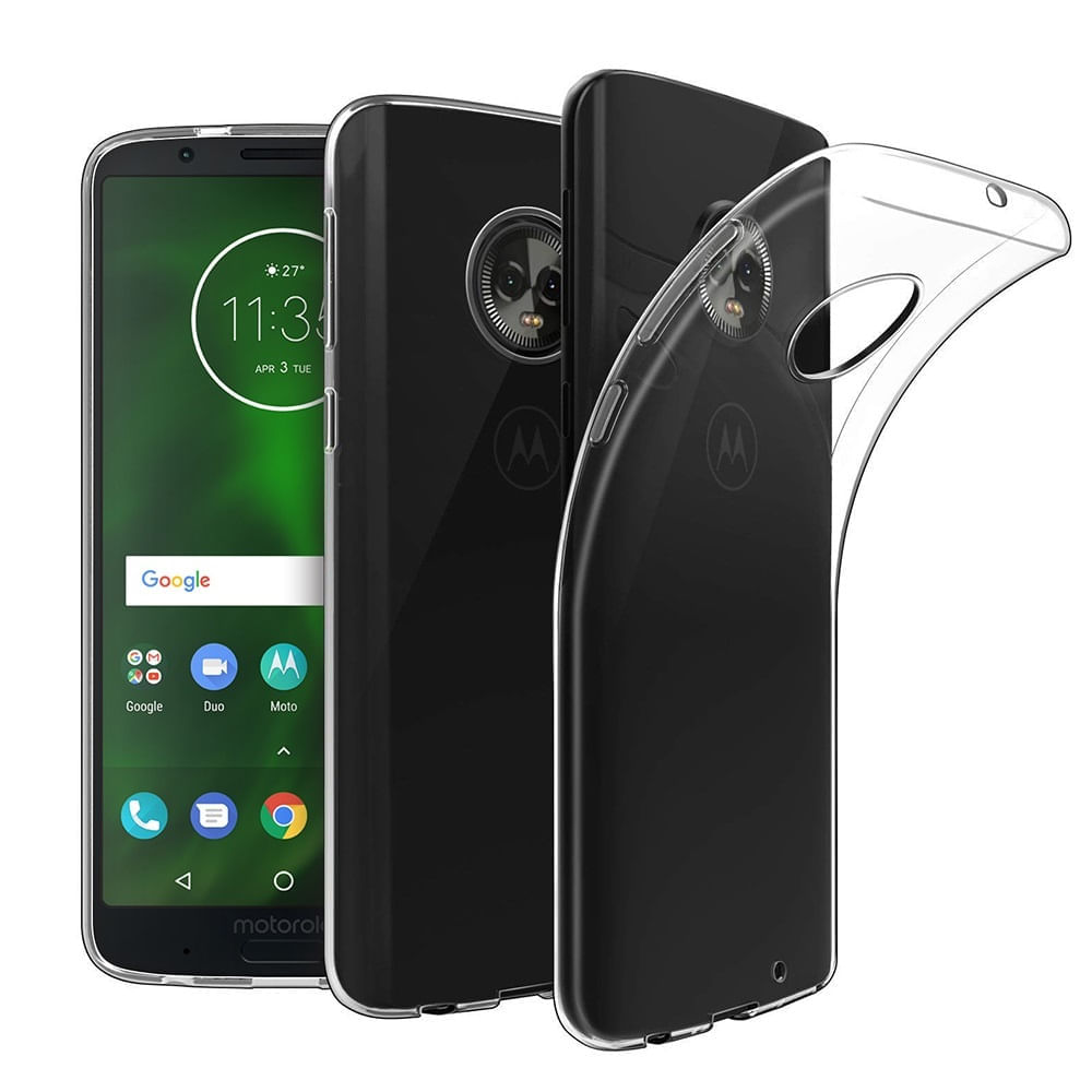 Funda Case para Motorola Moto G6 Plus TPU 100% Antishock Transparente Resistente a Caídas y Golpes