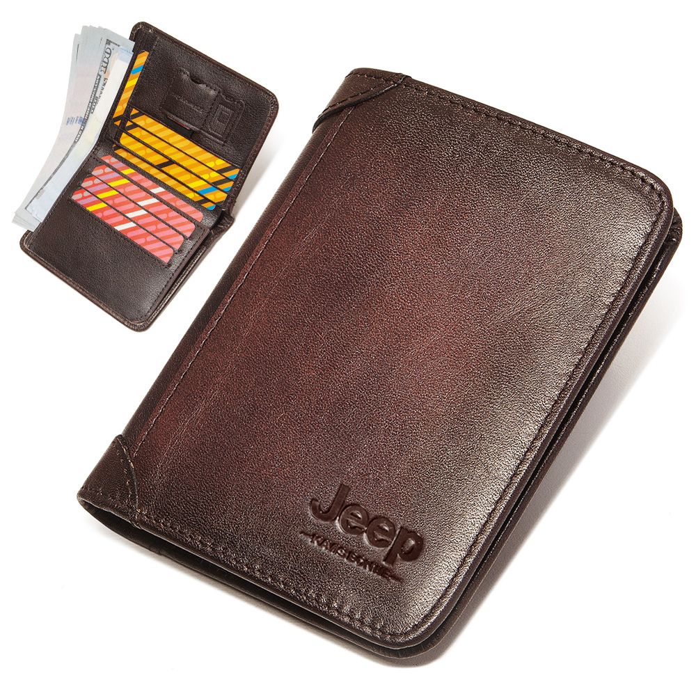 Leather Wallet Billeteras Jeep Billetera Jeep Kavis De Cuero