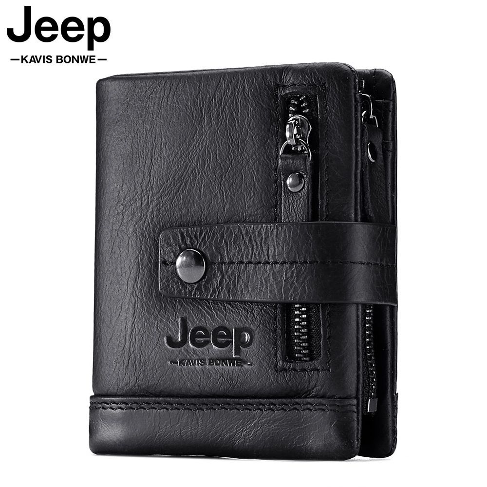Billetera Jeep - Kavis de Cuero Vacuno BP828 Negra