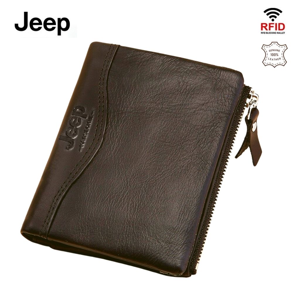 Billetera Jeep - Kavis de Cuero Vacuno BP812 Café