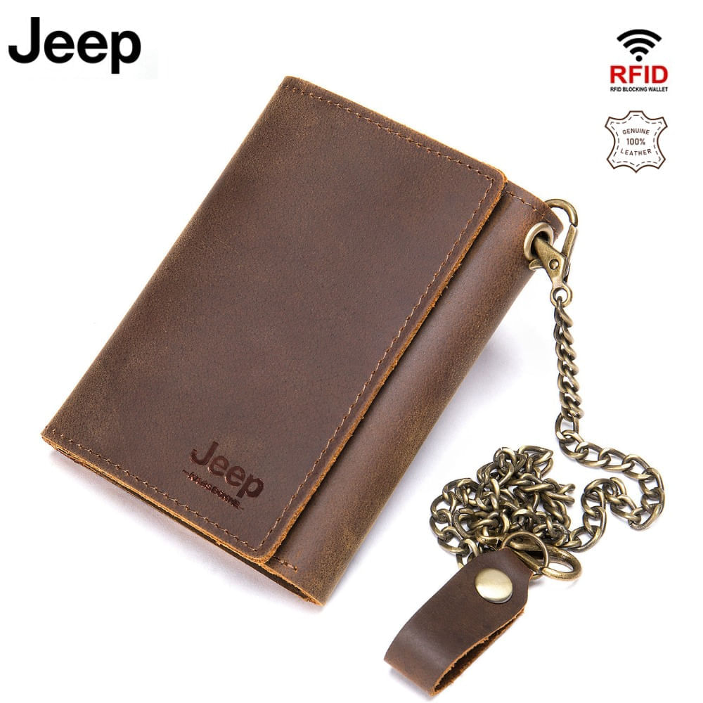 Billetera Jeep - Kavis de Cuero Vacuno 7338 Café