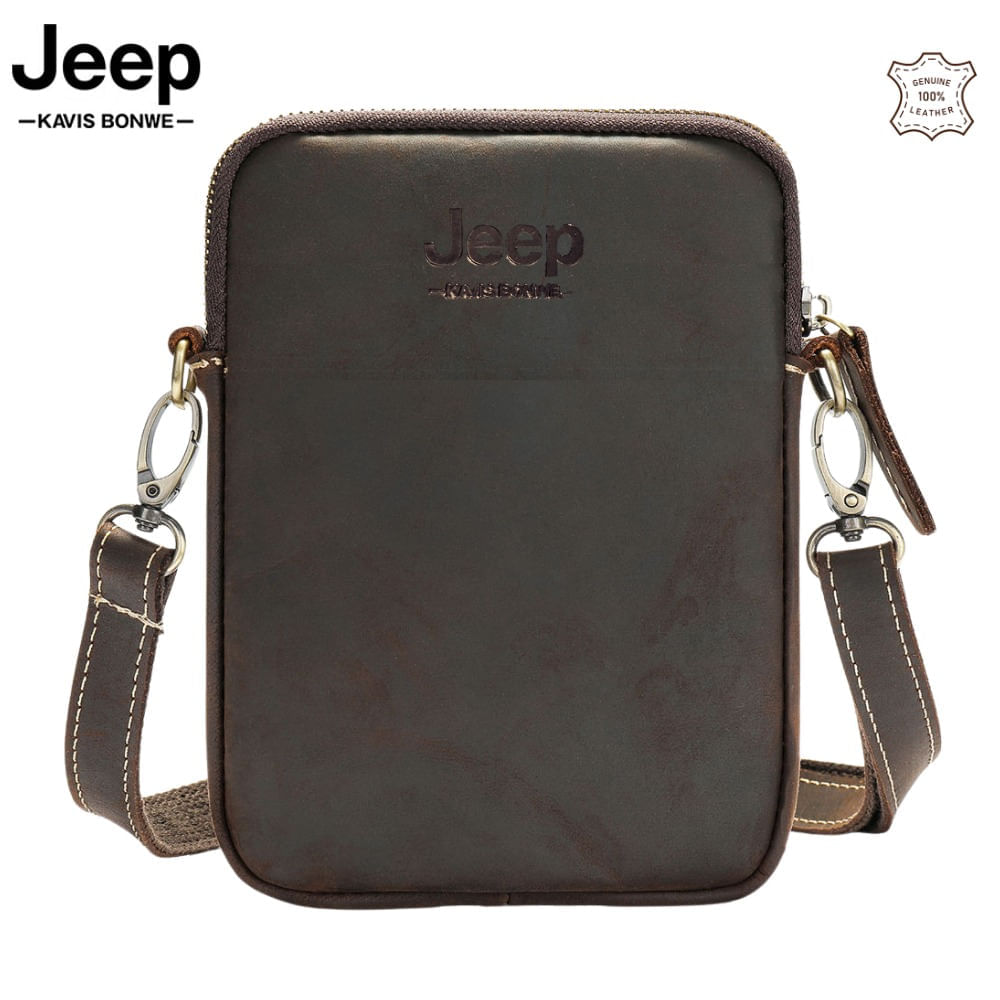 Morral Jeep - Kavis de Cuero Vacuno De Alta Gama 6097 Café