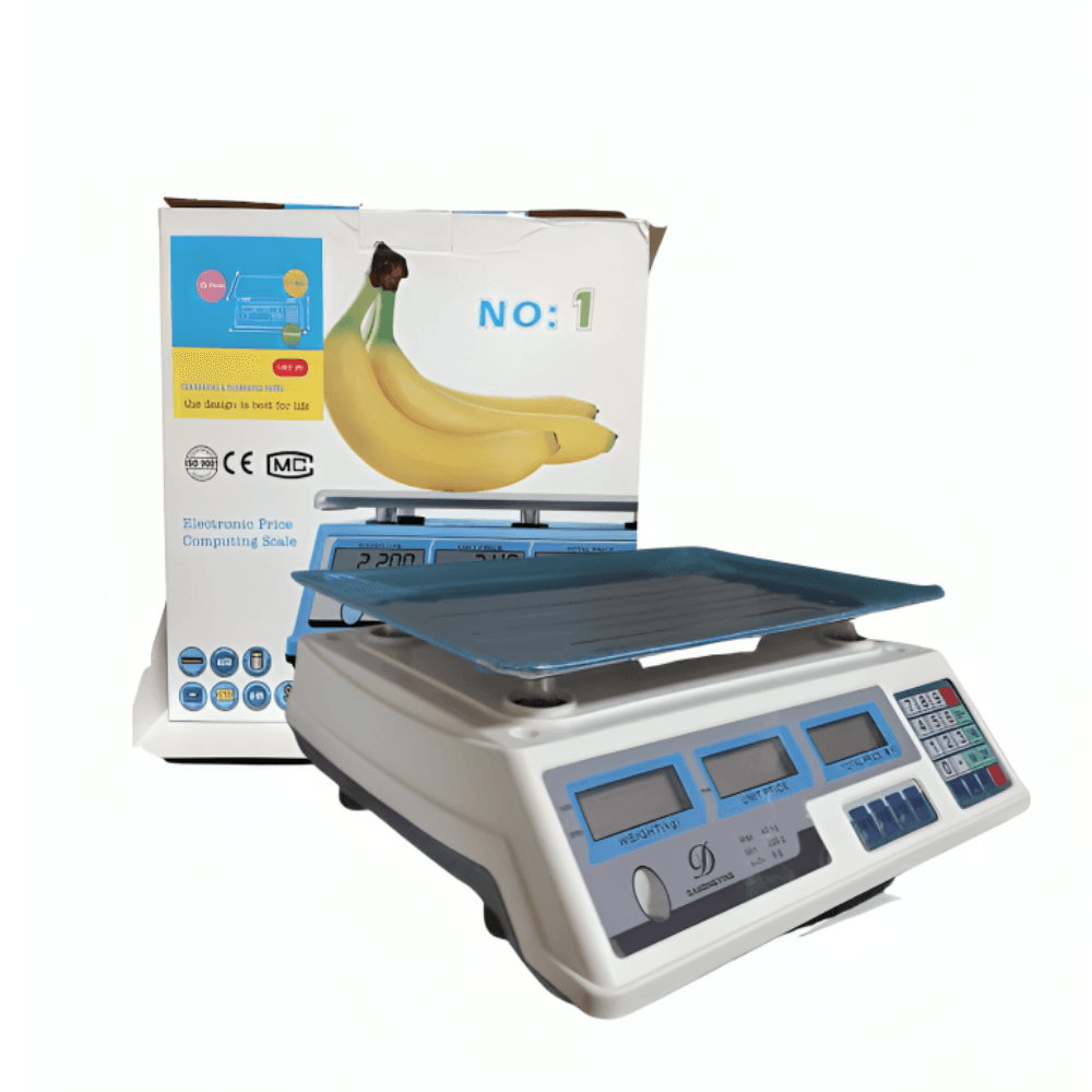 Balanza Báscula Digital 40 Kg Blanco para comercio