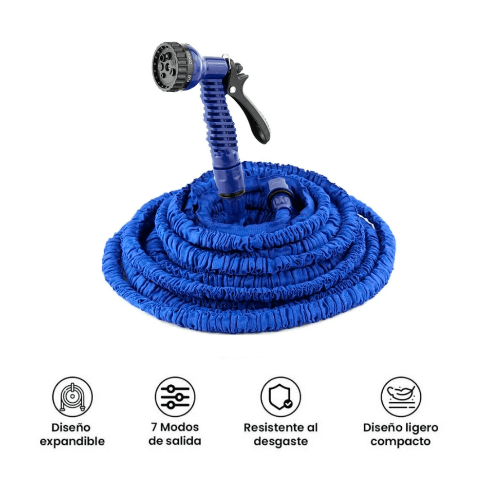 Manguera Expandible hasta 22.5 Metros Multiusos