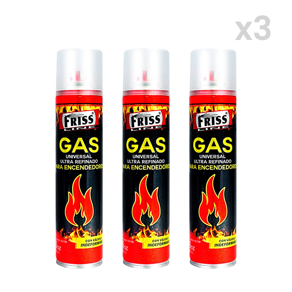 Gas Butano Refinado Friss Pack 3 unidades