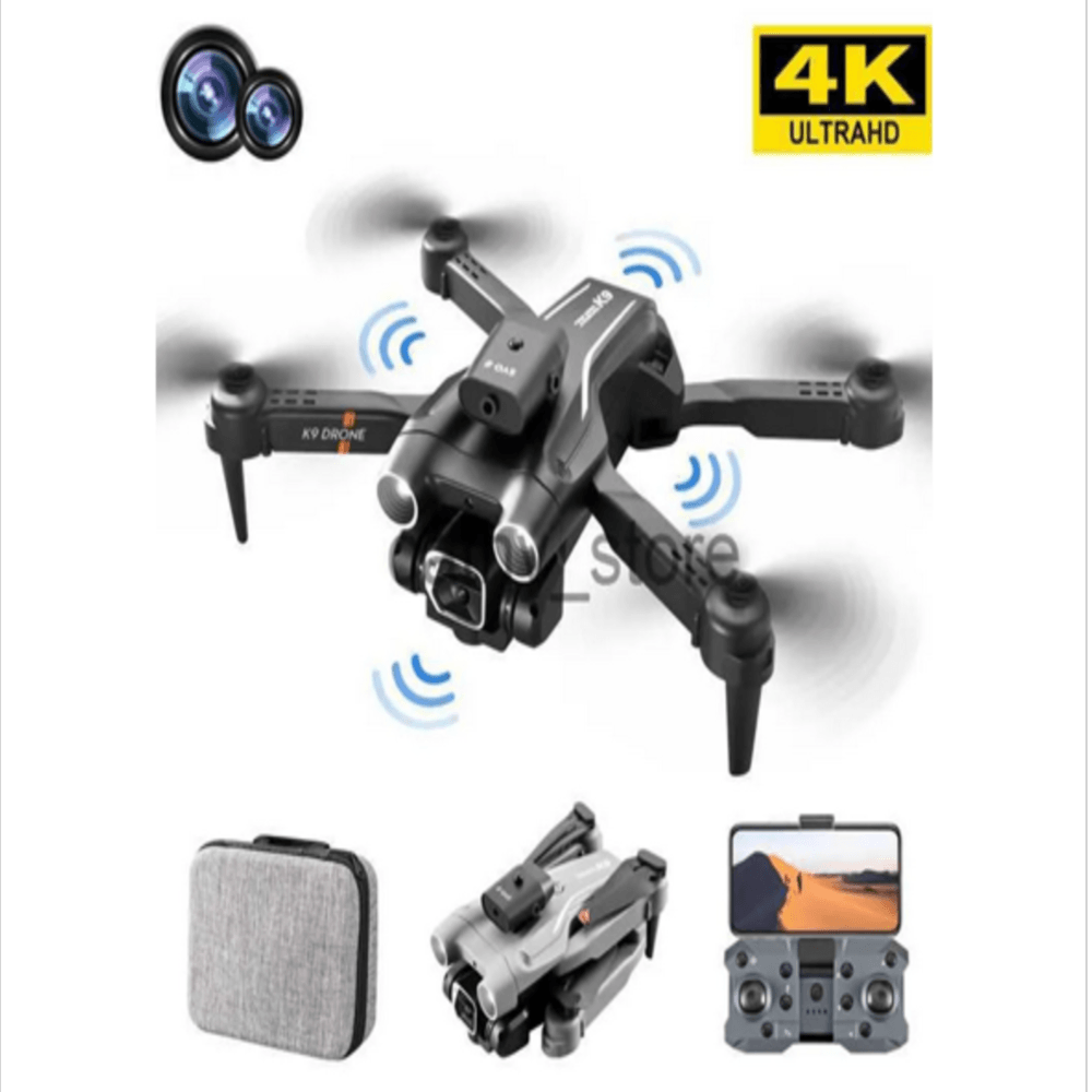 Drone con control remoto y cámara dual HD