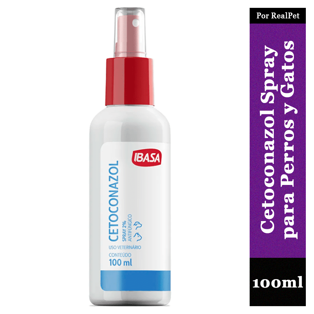 Cetoconazol Spray 2% Ibasa Antifúngico Perros y Gatos 100Ml