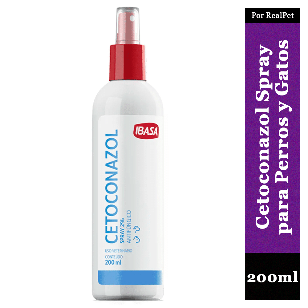 Cetoconazol Spray 2% Ibasa Antifúngico Perros y Gatos 200Ml