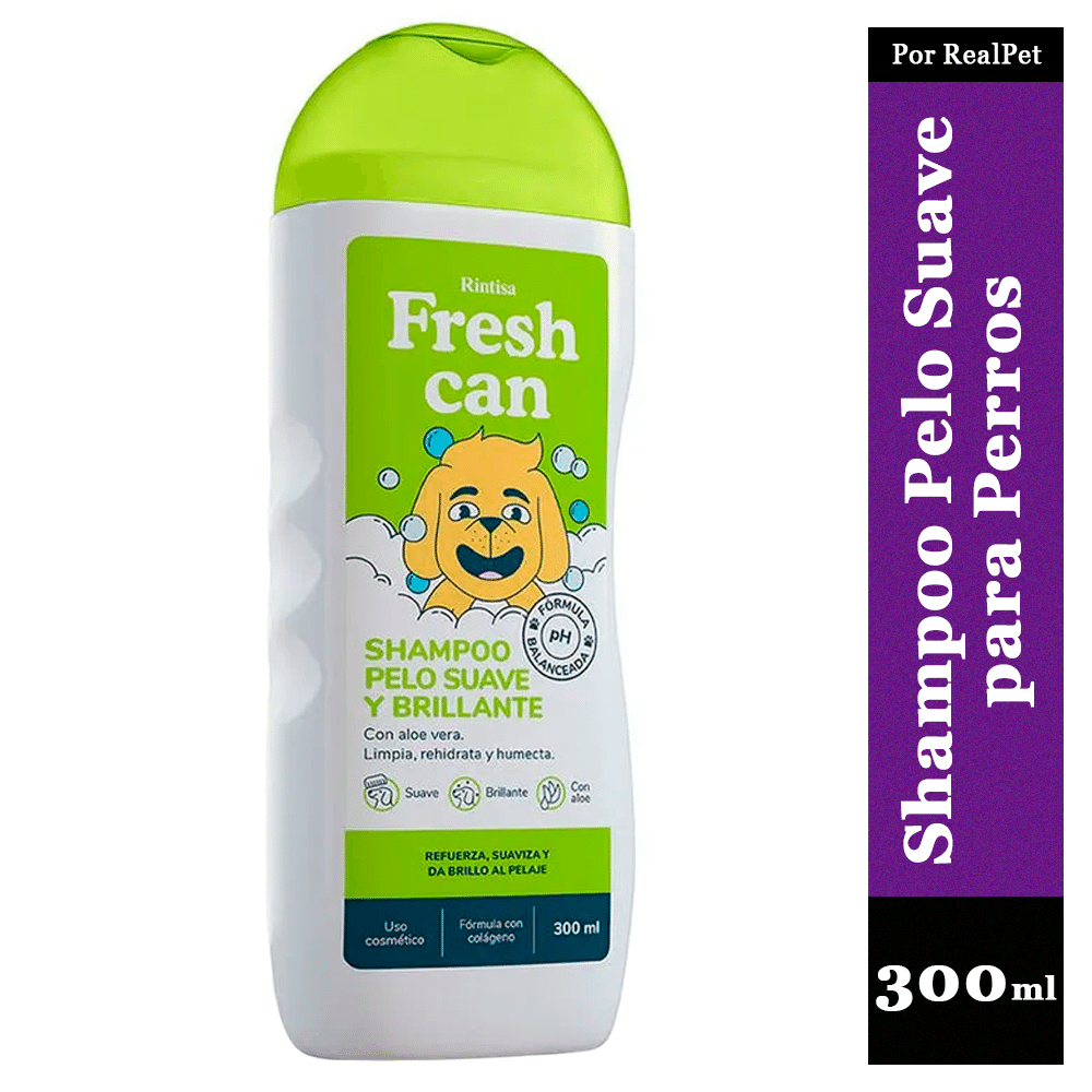Shampoo para Perros Fresh Can Pelo Suave y Brillante Frasco 